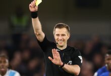 Fans jokingly dub referee Michael Salisbury 'our old PE teacher' after hilarious gaffe in Chelsea's 2-1 win over Palace
