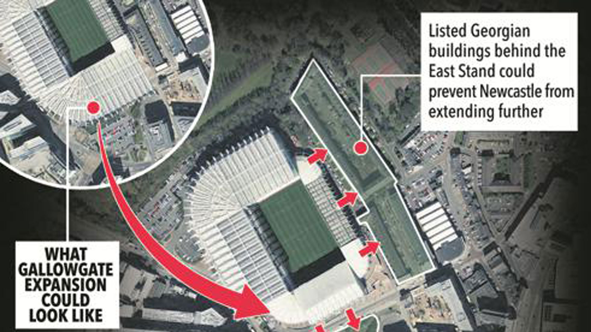 Can Newcastle expand St James' Park? The problems in improving 52,000-seat stadium as new ground is proposed