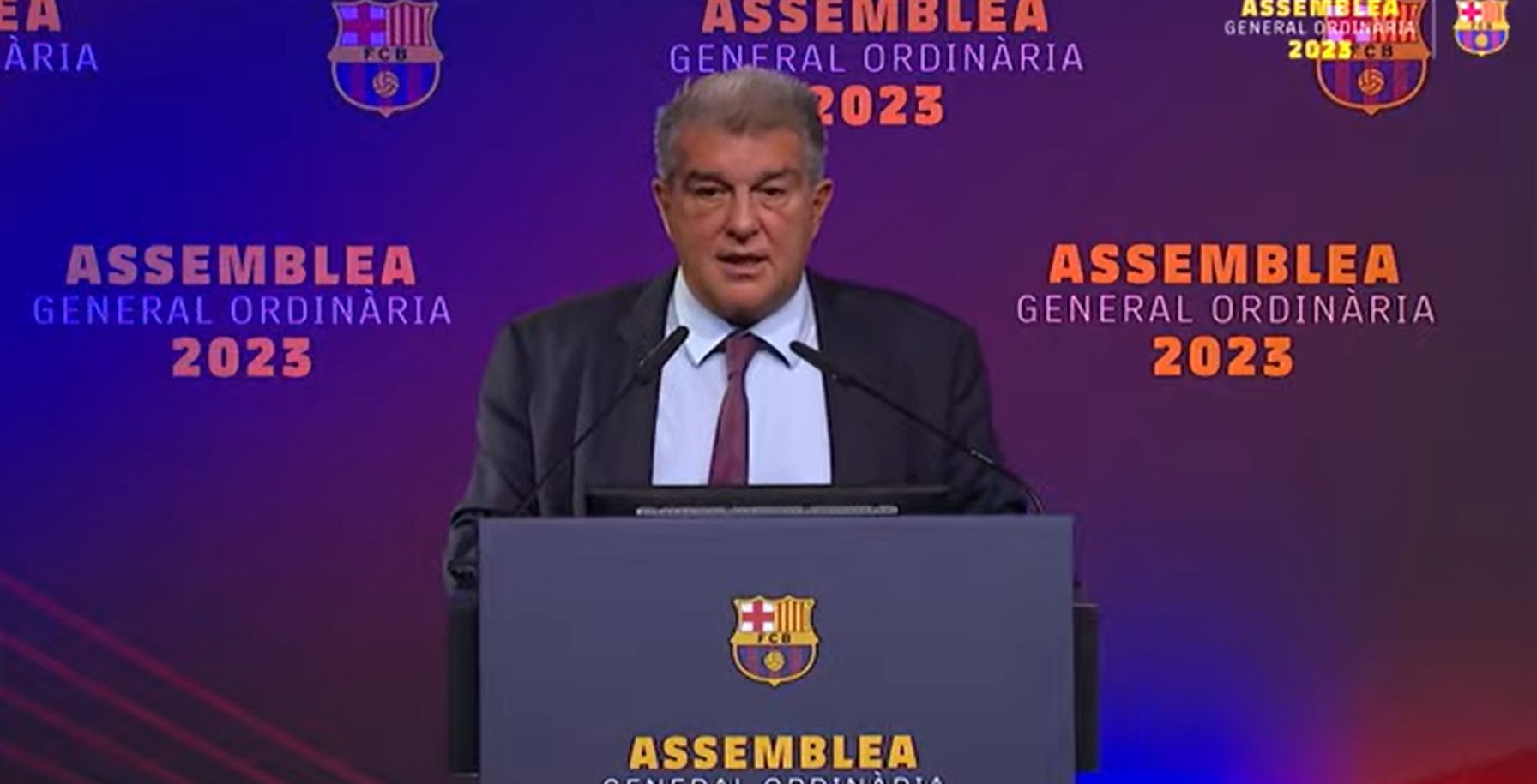 Barcelona President Joan Laporta outlines his "three great wishes" for 2024