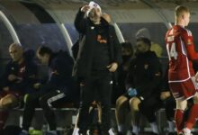 Unrecognisable Man Utd Champions League winner seen on the touchline as FA Cup clash makes history
