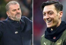Arsenal fans 'have to check Mesut Ozil's Twitter account is real' after savage tweet about Tottenham