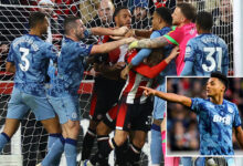 Ollie Watkins explains celebration that sparked furious brawl in Brentford's feisty clash with Aston Villa