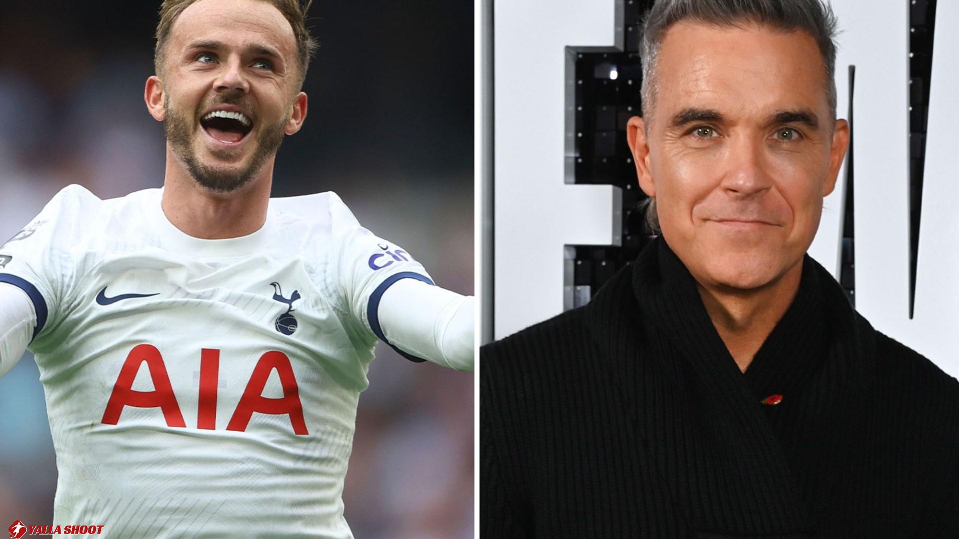 James Maddison reveals he was 'stitched up' by England team-mate and ended up doing duet with Robbie Williams