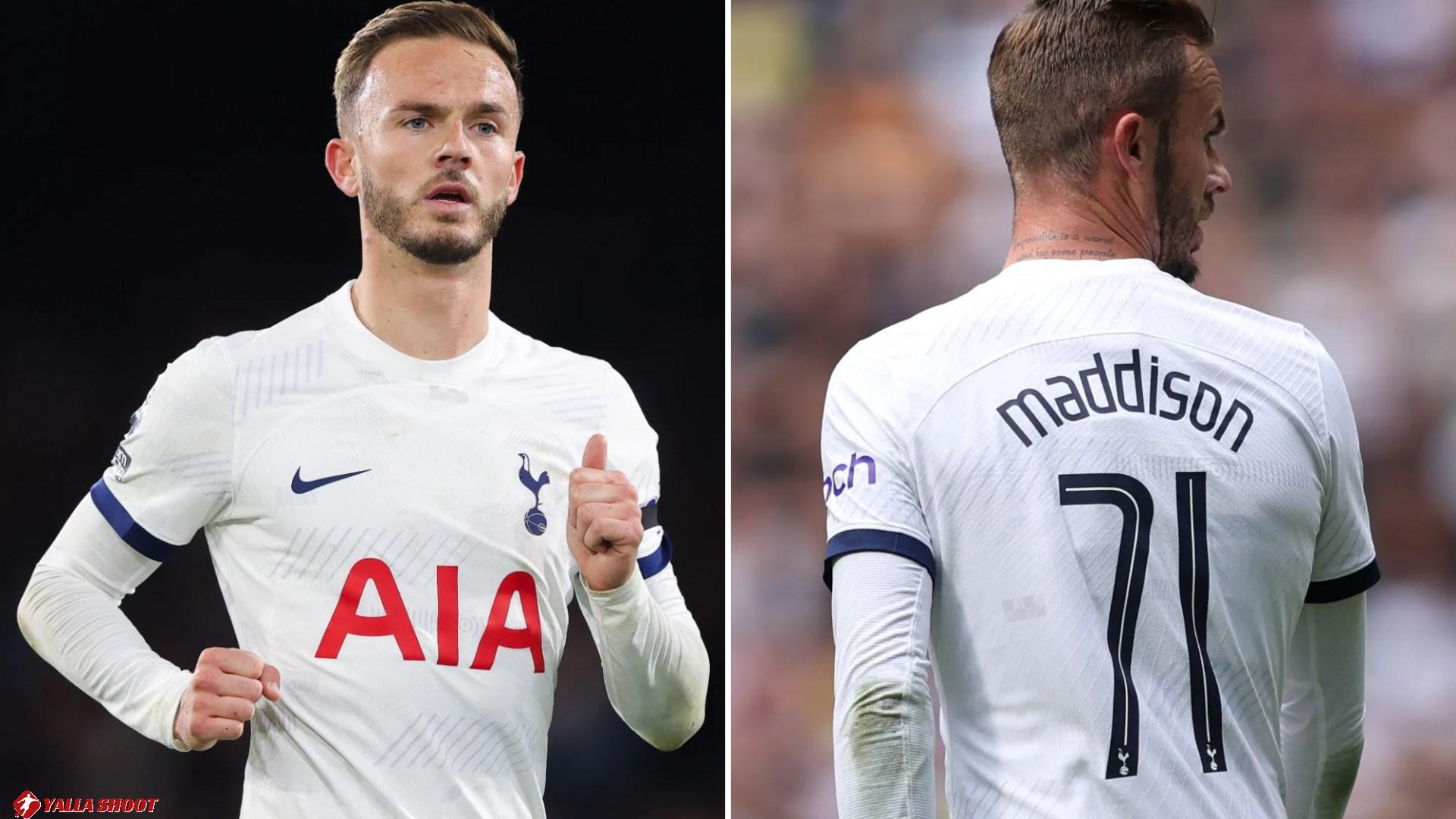James Maddison opens up on awkward period he wore No71 shirt after joining Tottenham that led to changing room 'stick'