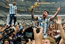 Messi's 2022 WC Argentina shirts sell for $7.8m at auction