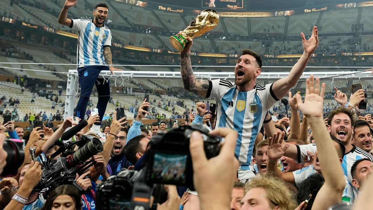 Messi's 2022 WC Argentina shirts sell for $7.8m at auction
