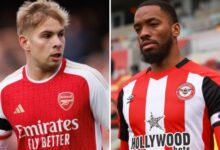 Arsenal transfer news LIVE: Premier League clubs 'want Smith Rowe', Gunners 'leading chase for Simons', Toney drops hint