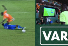 Afcon viewers in disbelief at ‘worst refereeing decision they’ve ever seen’ as forgotten ex-Arsenal star booked for dive