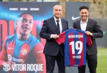 Barcelona Sporting Director Deco credited with Vitor Roque signing, club statutes called into question