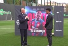 Vitor Roque's first words at Barcelona presentation