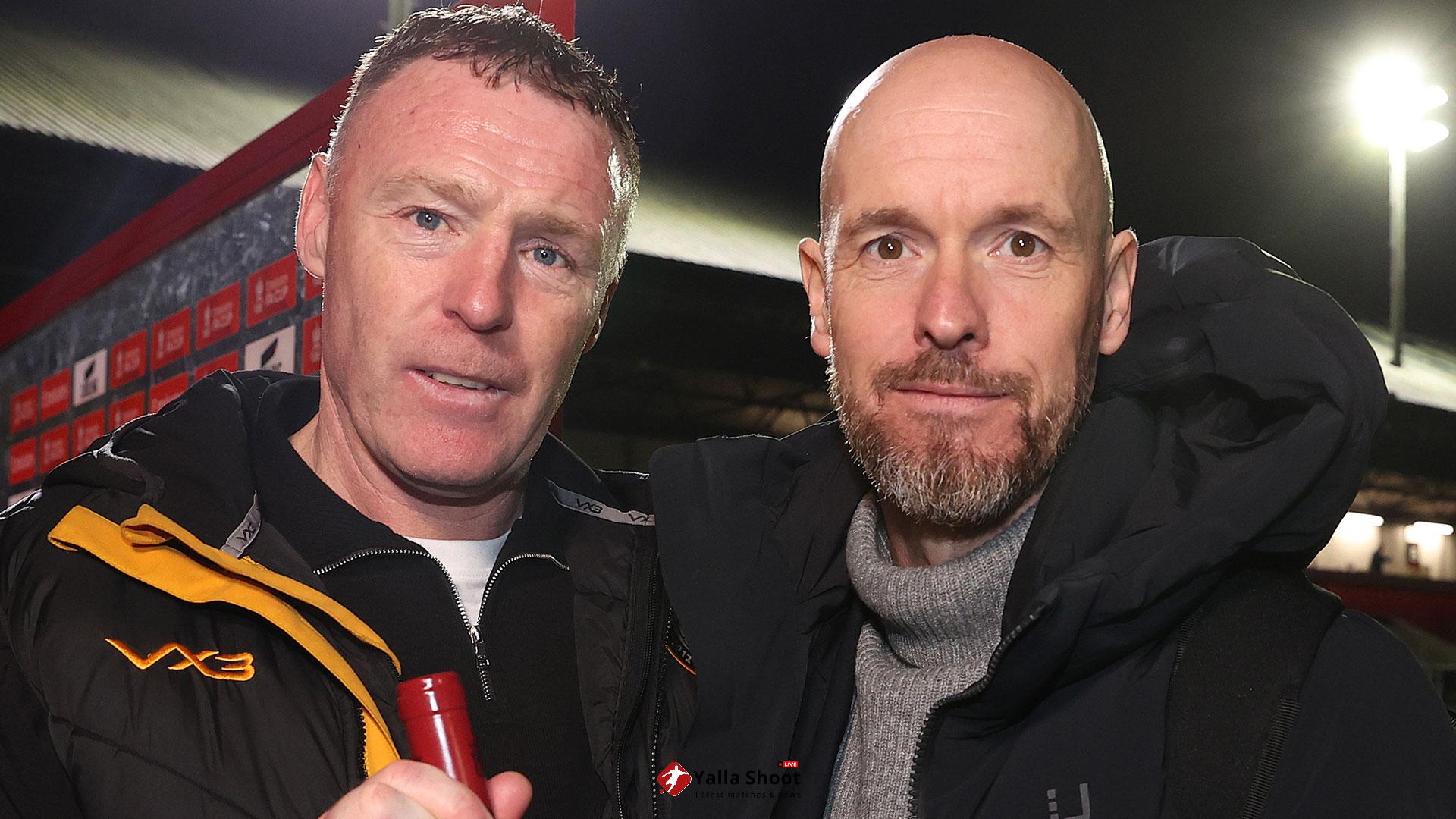 Classy Erik ten Hag gifts Newport boss very pricey bottle of wine after League Two side gave him mighty FA Cup scare