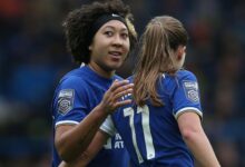Hayes hails Lauren James after forward shines with a Stamford Bridge hat-trick helping Chelsea thwart Manchester United