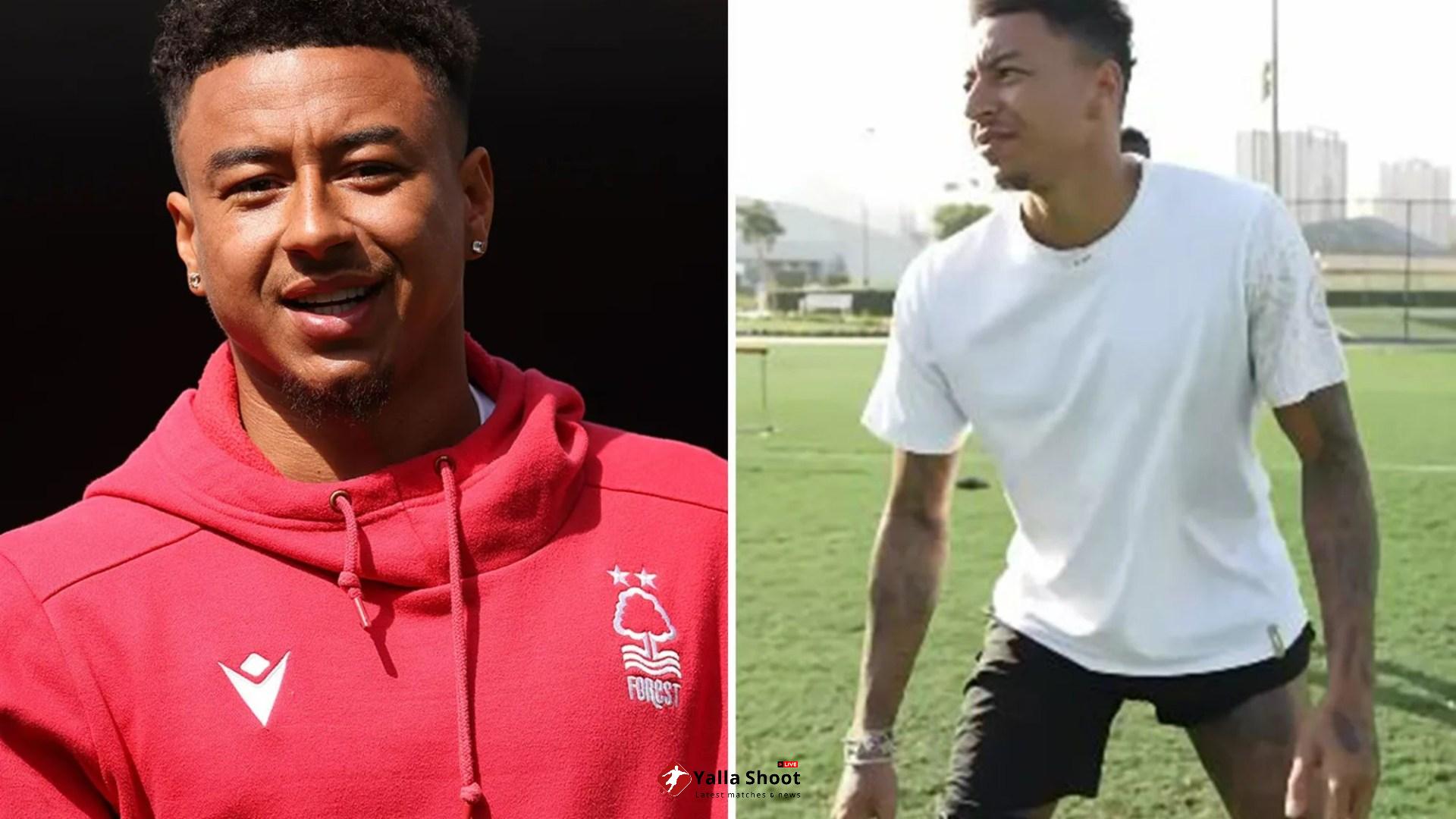 Jesse Lingard works up a sweat on training session with fans convinced unemployed ex-Man Utd ace 'means business'