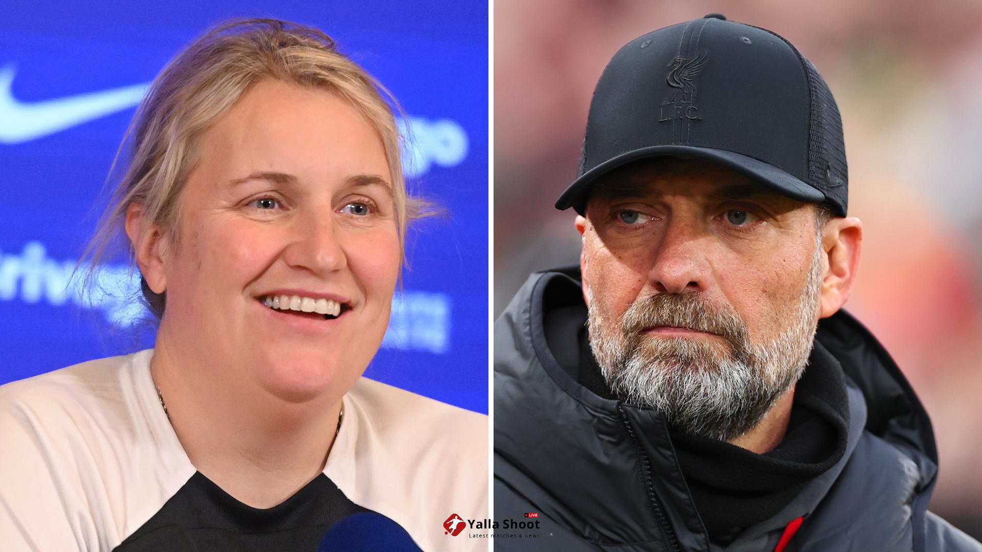 Emma Hayes 'shocked' by Brighton sacking and opens up on Klopp leaving Reds