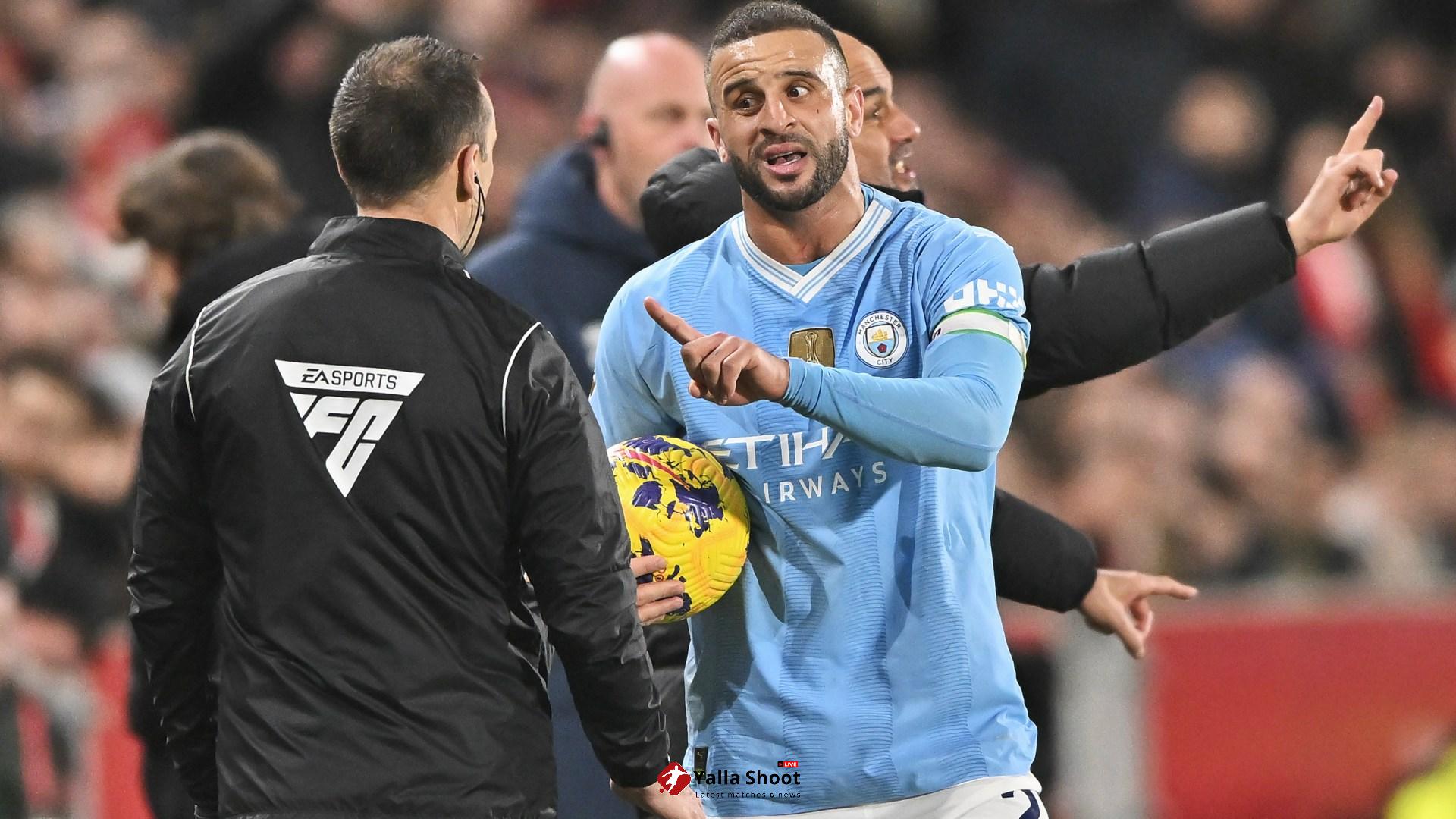 Kyle Walker left raging after on-field bust-up with Neal Maupay during Man City's win at Brentford