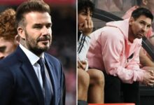 David Beckham is BOOED by 40,000 angry fans who demand refund after Lionel Messi no-show