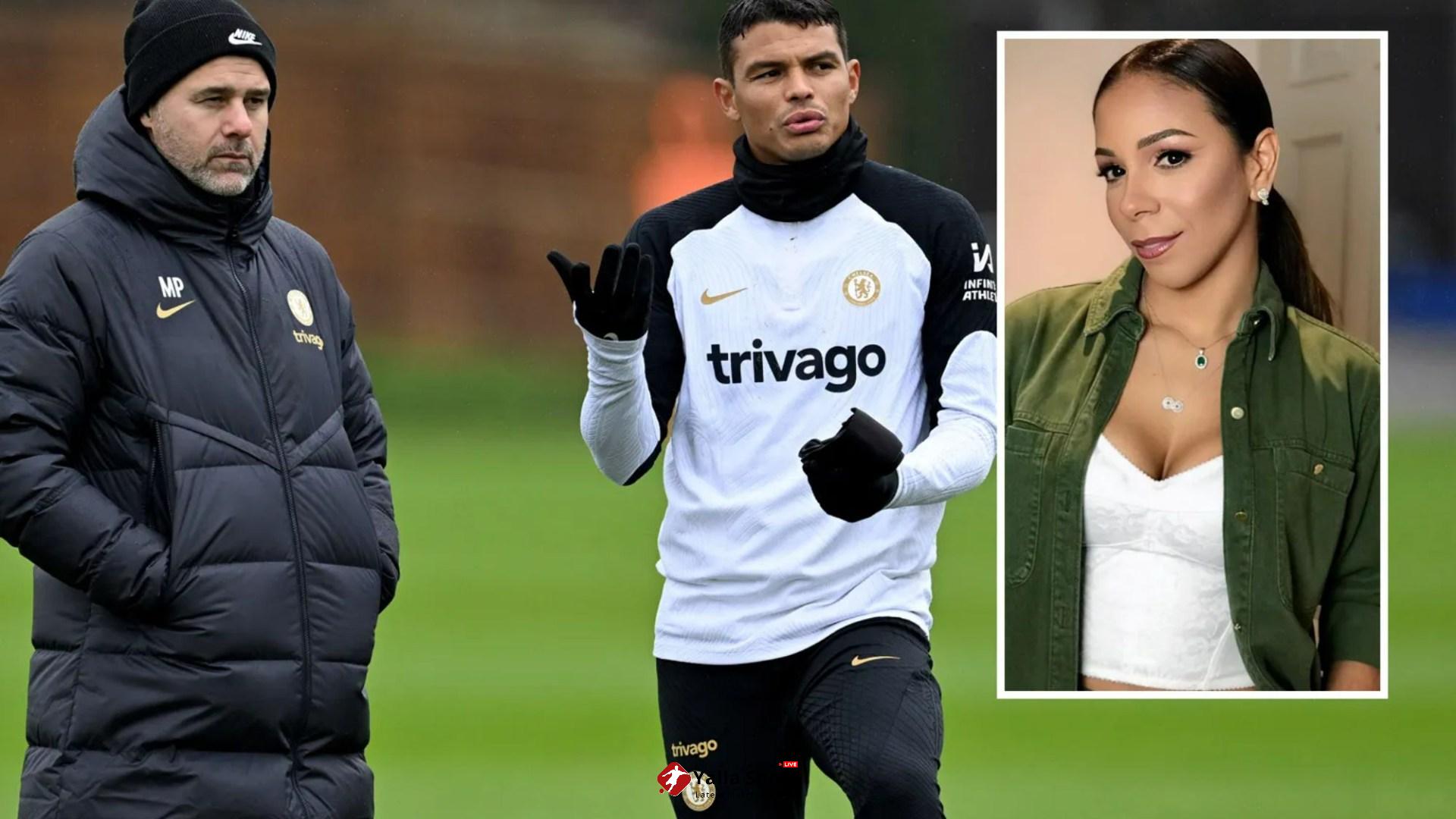 Mauricio Pochettino holds talks with Thiago Silva after star's wife appeared to call for Chelsea boss to be sacked